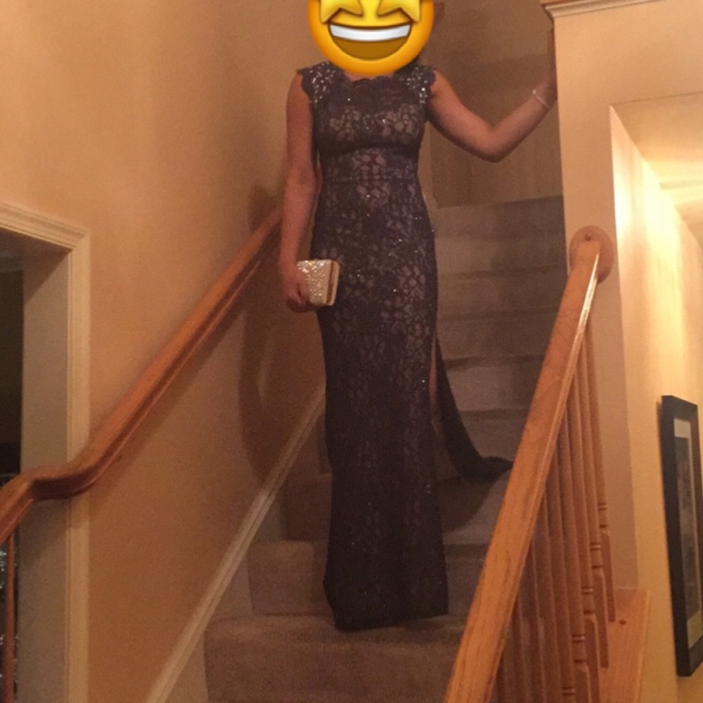 Gunmetal Grey Prom Dress👑👑